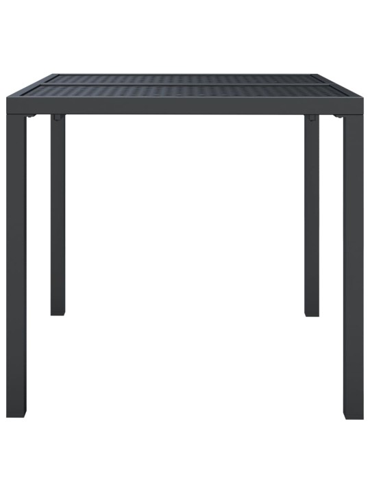 Sodo stalas, antracito spalvos, 80x80x72cm, plienas