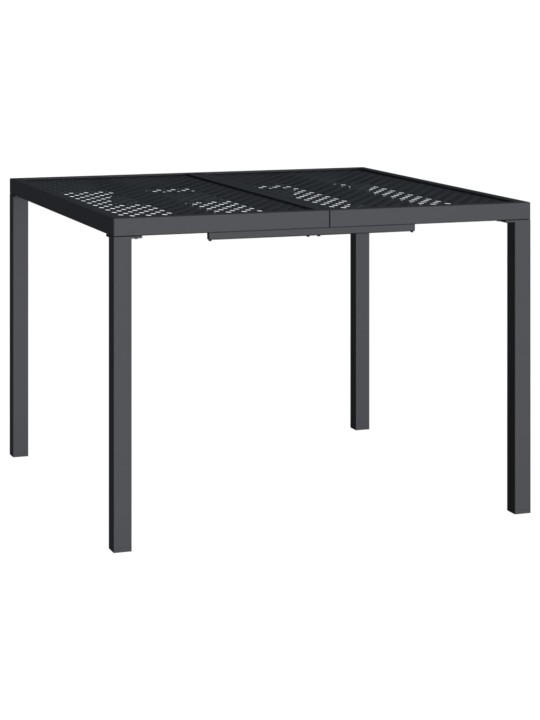 Sodo stalas, antracito spalvos, 100x100x72cm, plienas