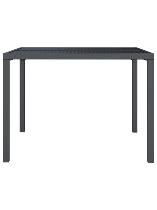 Sodo stalas, antracito spalvos, 100x100x72cm, plienas