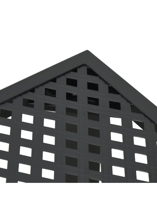 Sodo stalas, antracito spalvos, 100x100x72cm, plienas