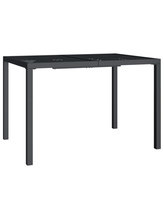 Sodo stalas, antracito spalvos, 110x80x72cm, plienas