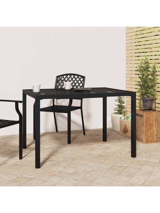 Sodo stalas, antracito spalvos, 110x80x72cm, plienas