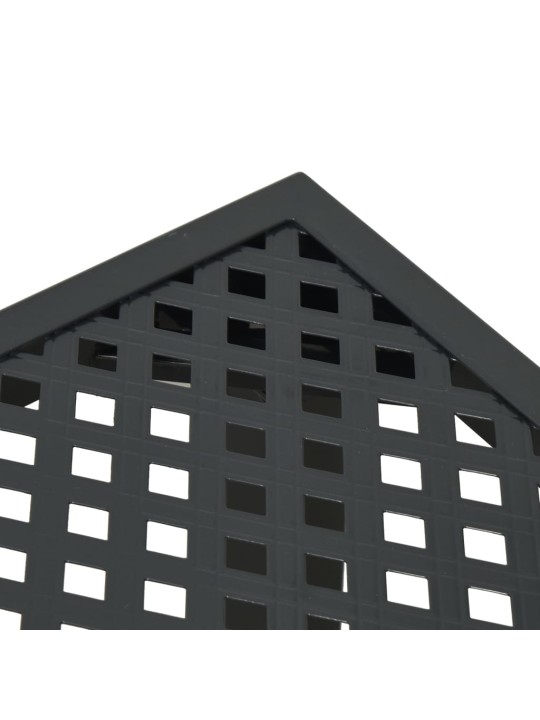 Sodo stalas, antracito spalvos, 200x100x72cm, plienas