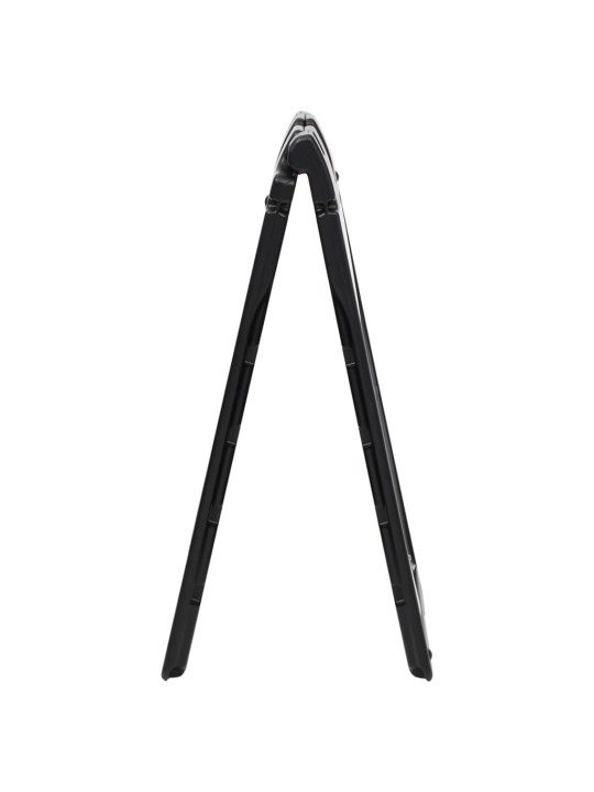 Pastatomas šaligatvio stovas, juodas, 45x7x84,5cm, HDPE