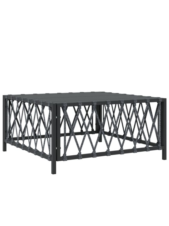 Sodo stalas, antracito spalvos, 70x70x34cm, austas audinys