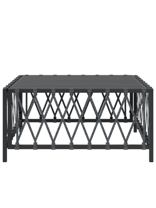 Sodo stalas, antracito spalvos, 70x70x34cm, austas audinys