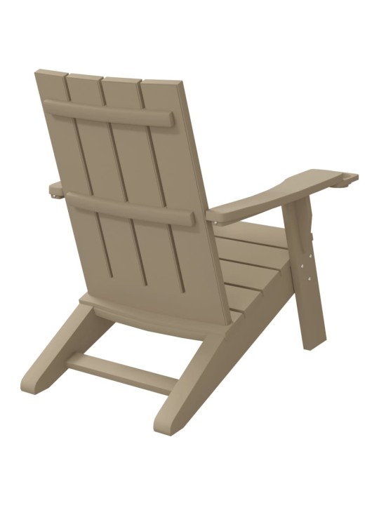 Sodo adirondack kėdė, šviesiai ruda, 75x88,5x89,5cm, PP
