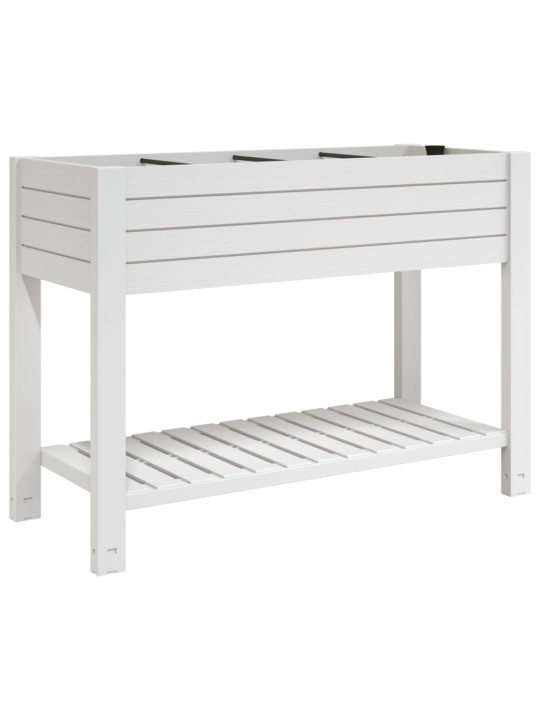 Aukštas sodo lovelis, baltas, 110x45x79cm, polipropilenas