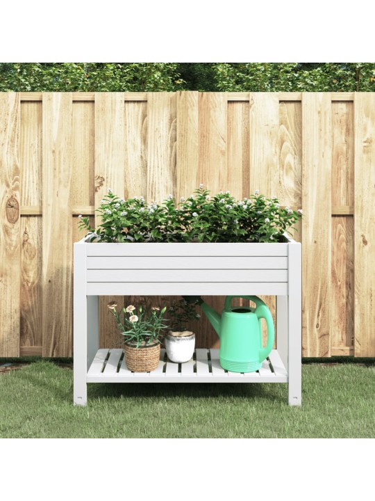 Aukštas sodo lovelis, baltas, 110x45x79cm, polipropilenas