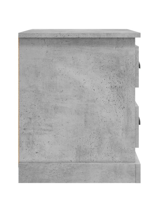 Naktinė spintelė, betono pilka, 39x39x47,5cm, apdirbta mediena