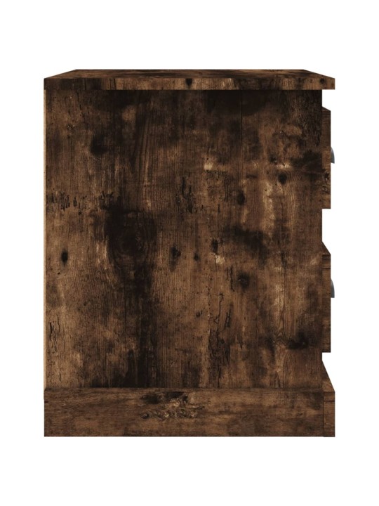 Naktinė spintelė, dūminio ąžuolo, 39x39x47,5cm, mediena