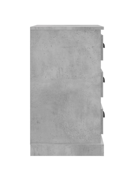 Naktinė spintelė, betono pilka, 39x39x67cm, apdirbta mediena