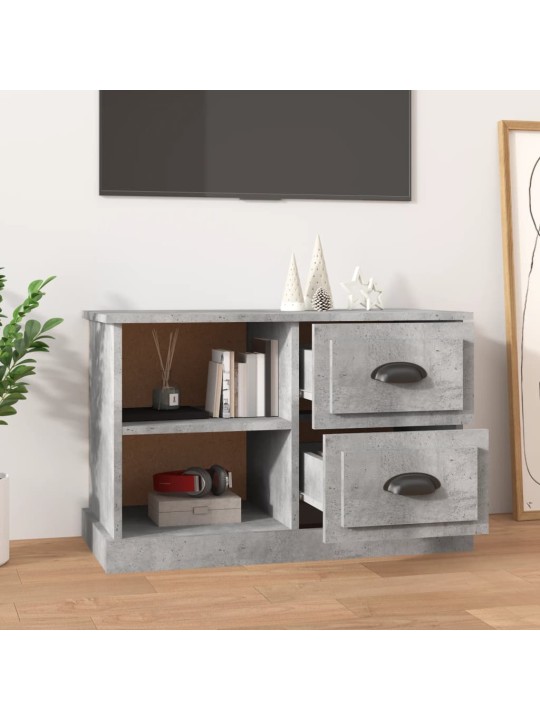 Televizoriaus spintelė, betono pilka, 73x35,5x47,5cm, mediena