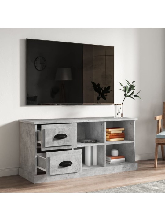 Televizoriaus spintelė, betono pilka, 102x35,5x47,5cm, mediena