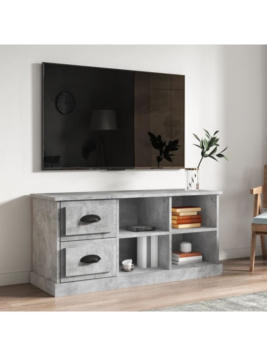 Televizoriaus spintelė, betono pilka, 102x35,5x47,5cm, mediena
