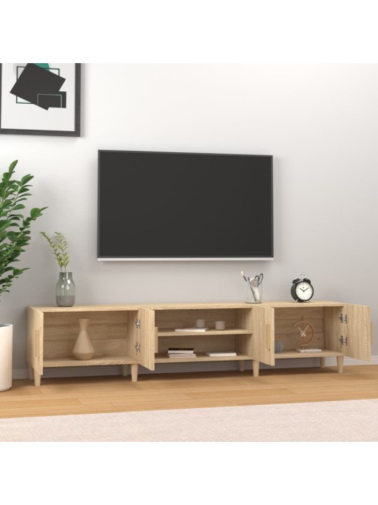 Televizoriaus spintelė, ąžuolo, 180x31,5x40cm, apdirbta mediena