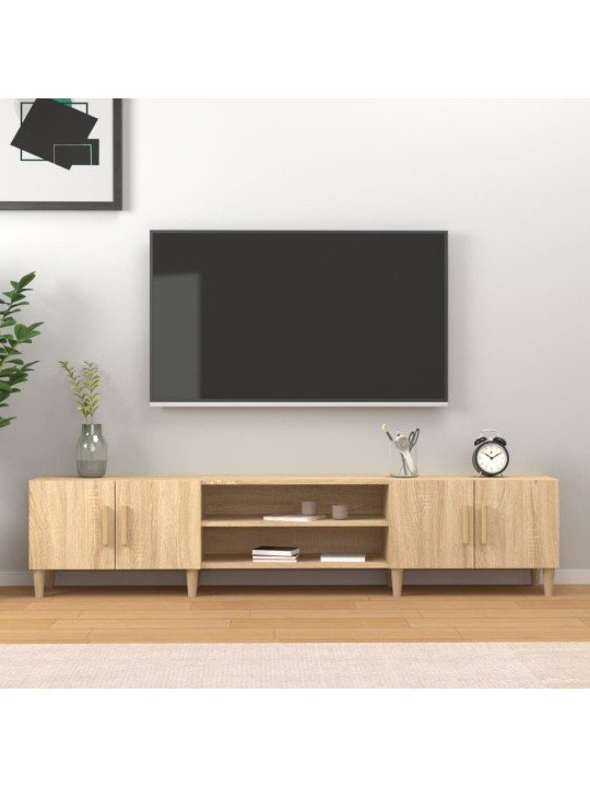 Televizoriaus spintelė, ąžuolo, 180x31,5x40cm, apdirbta mediena