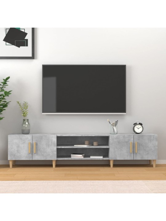 Televizoriaus spintelė, betono pilka, 180x31,5x40cm, mediena