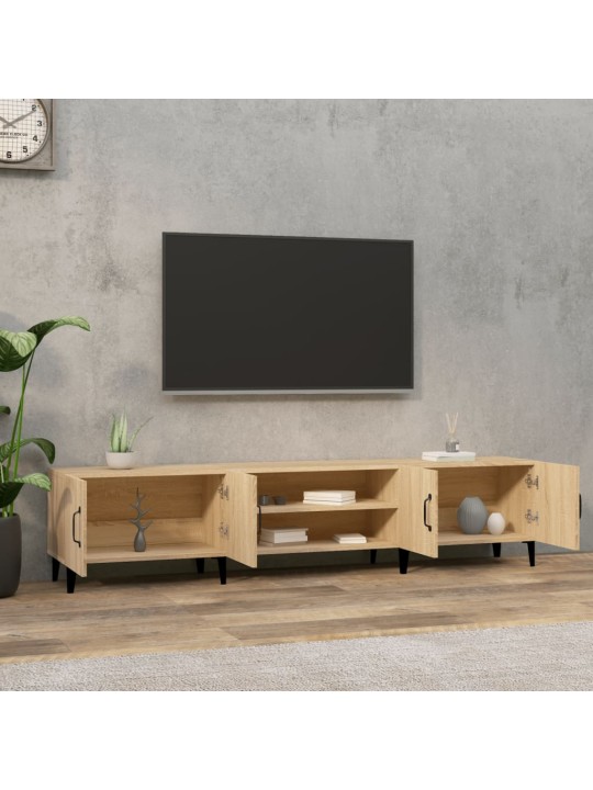 Televizoriaus spintelė, ąžuolo, 180x31,5x40cm, apdirbta mediena