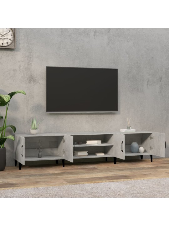 Televizoriaus spintelė, betono pilka, 180x31,5x40cm, mediena