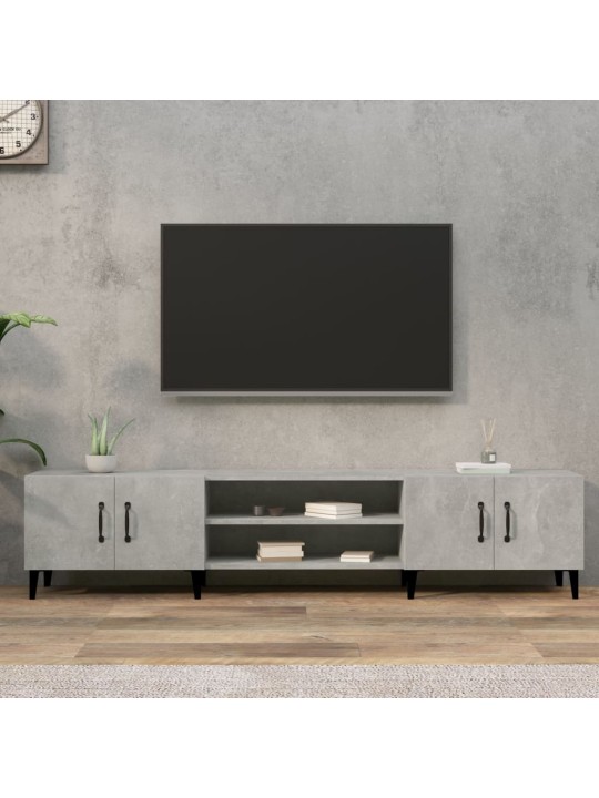 Televizoriaus spintelė, betono pilka, 180x31,5x40cm, mediena