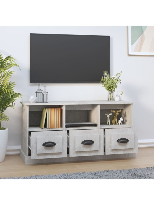 Televizoriaus spintelė, betono pilka, 100x35x50cm, mediena