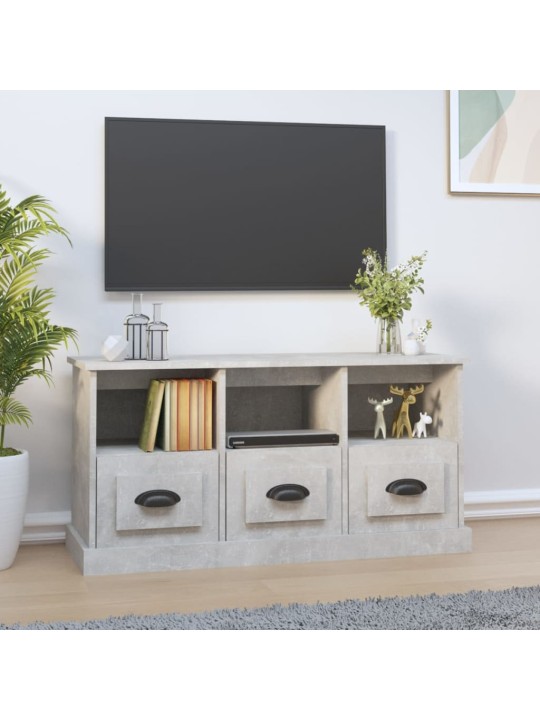 Televizoriaus spintelė, betono pilka, 100x35x50cm, mediena