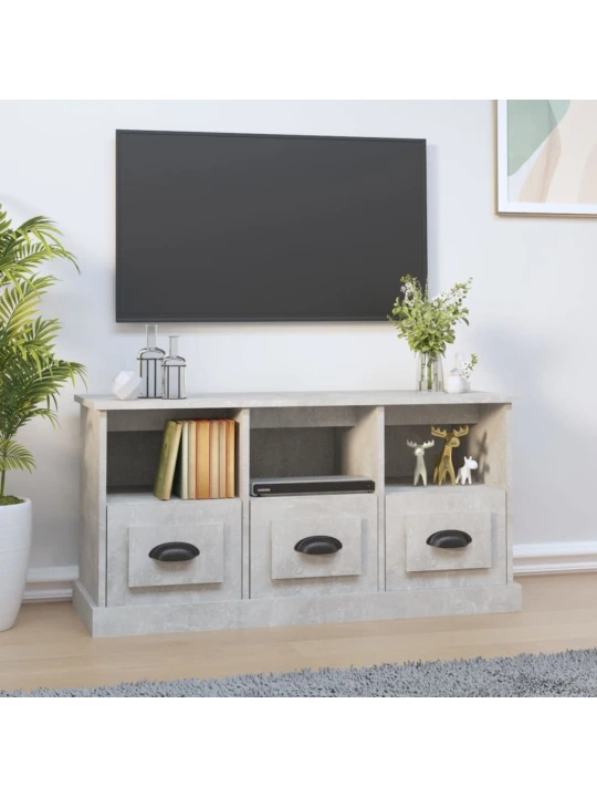 Televizoriaus spintelė, betono pilka, 100x35x50cm, mediena
