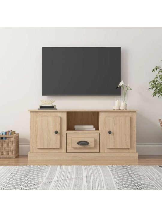 Televizoriaus spintelė, ąžuolo, 100x35,5x45cm, apdirbta mediena