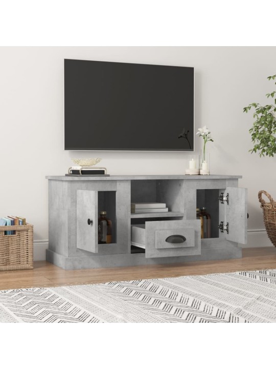 Televizoriaus spintelė, betono pilka, 100x35,5x45cm, mediena