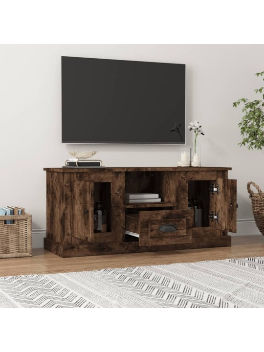 Televizoriaus spintelė, dūminio ąžuolo, 100x35,5x45cm, mediena