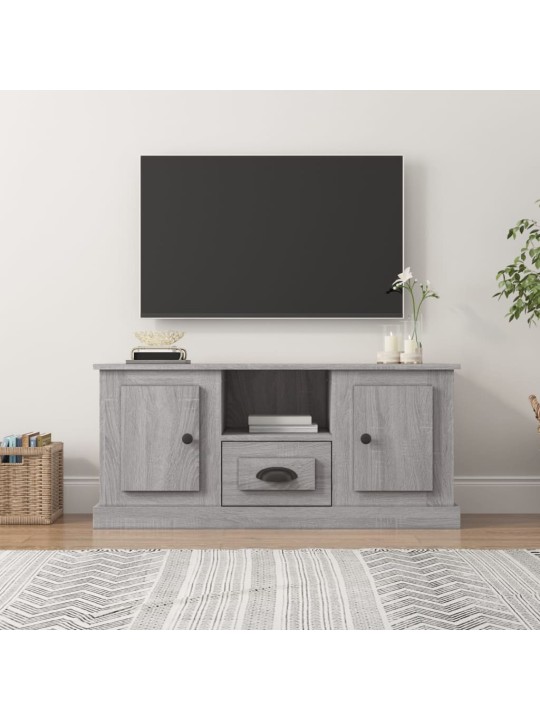 Televizoriaus spintelė, pilka ąžuolo, 100x35,5x45cm, mediena