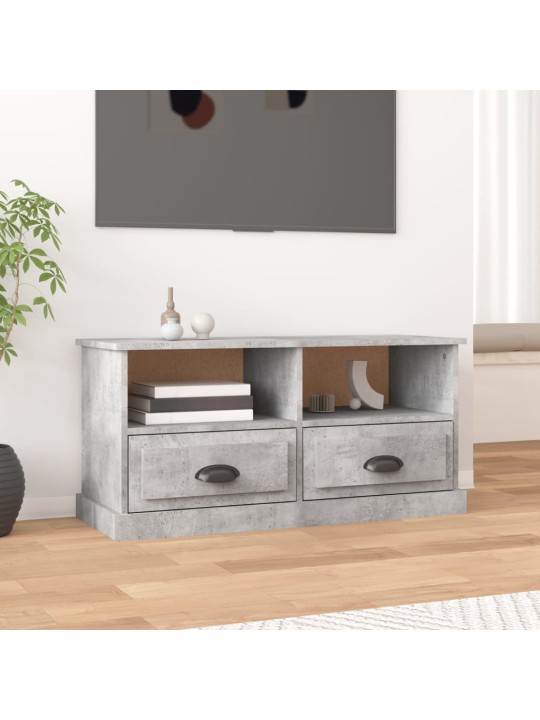Televizoriaus spintelė, betono pilka, 93x35,5x45cm, mediena