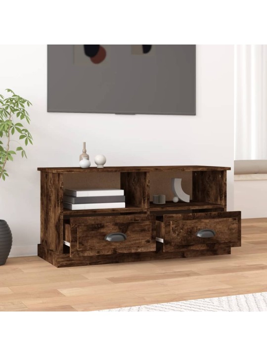 Televizoriaus spintelė, dūminio ąžuolo, 93x35,5x45cm, mediena