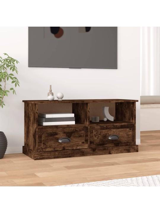 Televizoriaus spintelė, dūminio ąžuolo, 93x35,5x45cm, mediena