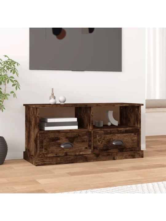 Televizoriaus spintelė, dūminio ąžuolo, 93x35,5x45cm, mediena