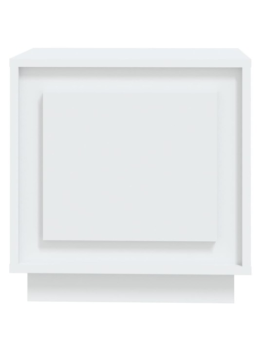 Naktinė spintelė, baltos spalvos, 44x35x45cm, apdirbta mediena