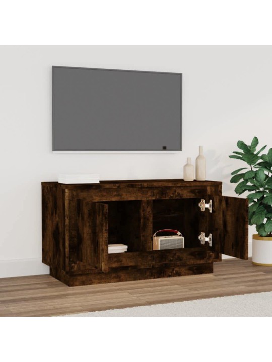 Televizoriaus spintelė, dūminio ąžuolo, 80x35x45cm, mediena
