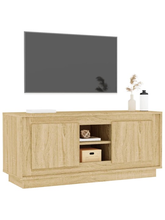 Televizoriaus spintelė, ąžuolo, 102x35x45cm, apdirbta mediena