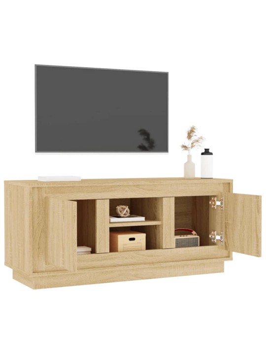 Televizoriaus spintelė, ąžuolo, 102x35x45cm, apdirbta mediena