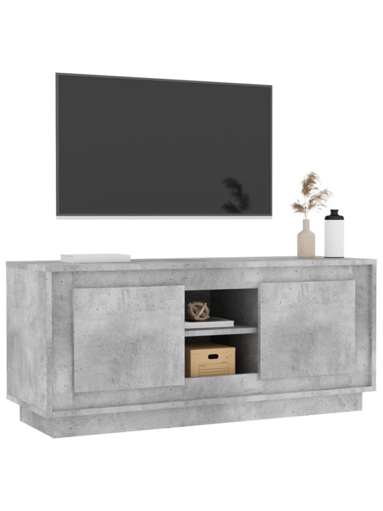 Televizoriaus spintelė, betono pilka, 102x35x45cm, mediena