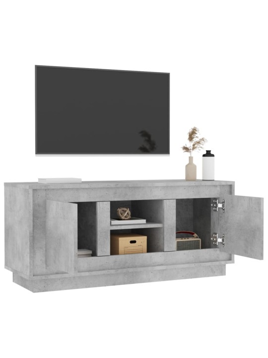 Televizoriaus spintelė, betono pilka, 102x35x45cm, mediena