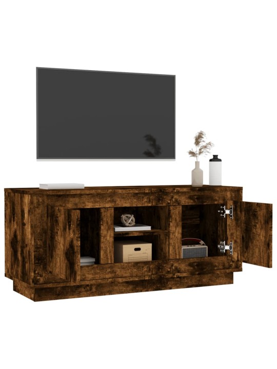 Televizoriaus spintelė, dūminio ąžuolo, 102x35x45cm, mediena