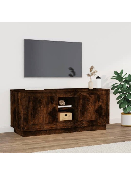 Televizoriaus spintelė, dūminio ąžuolo, 102x35x45cm, mediena