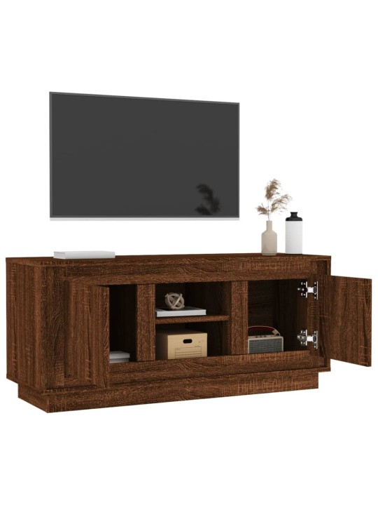 Televizoriaus spintelė, ruda ąžuolo, 102x35x45cm, mediena