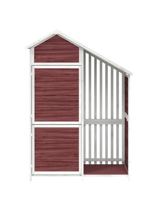 Sodo pašiūrė įrankiams, moka, 120x53,5x170cm, pušies masyvas