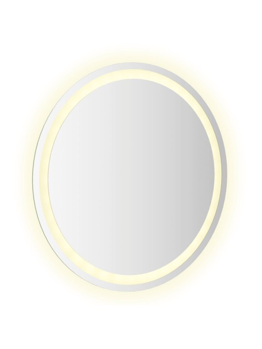 Vonios kambario veidrodis su LED, 60cm, apskritas