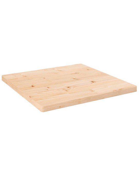 Stalviršis, 50x50x2,5cm, pušies medienos masyvas, kvadratinis