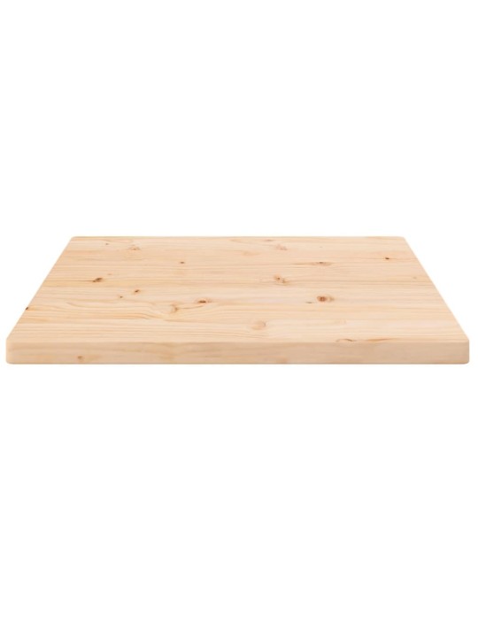 Stalviršis, 50x50x2,5cm, pušies medienos masyvas, kvadratinis