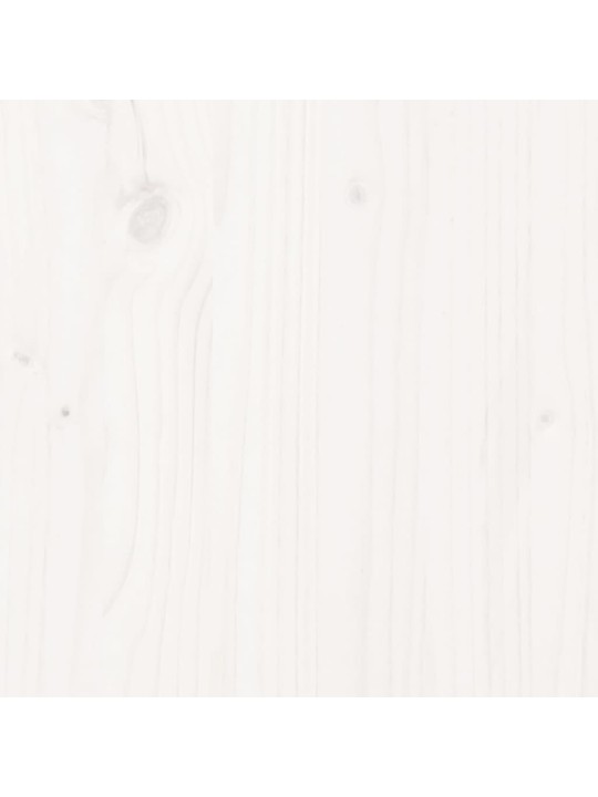 Sodo suoliukas, baltas, 110x38x45cm, pušies medienos masyvas